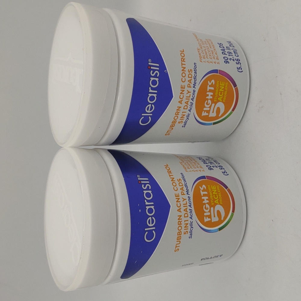 Clearasil stubborn acne control 5in1 daily pads 7/2023 lot 180ct blackheads